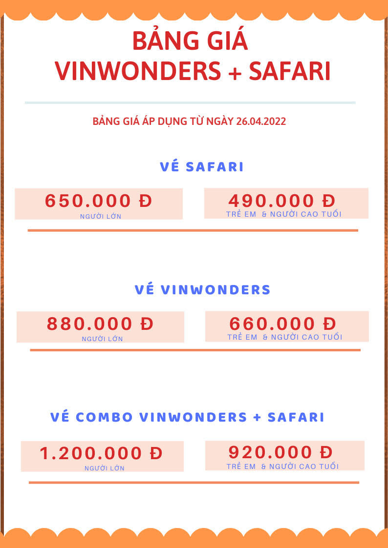 Bảng giá vé safari phú quốc 12-2020
